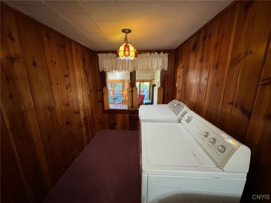 Interior, Washer, Wooden Walls