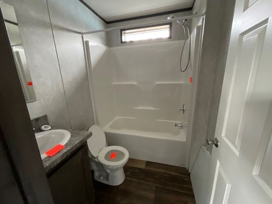 Bathroom, Interior, Wood Texture Flooring