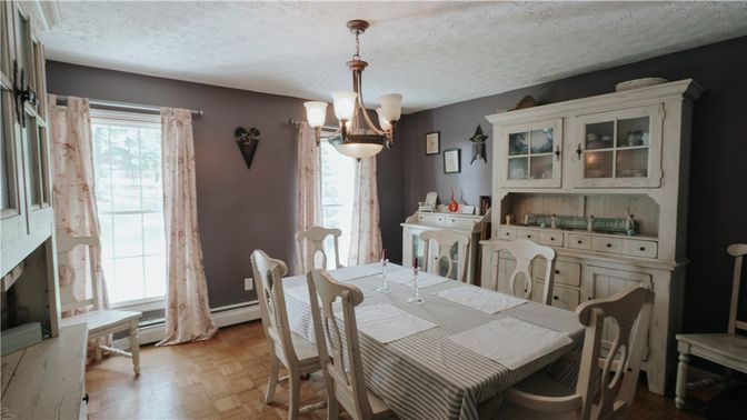 Chandelier, Dining room, Fireplace, Interior, Wood Texture Flooring