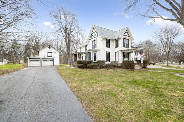 Attached, Backyard, Detached Garage, Exterior, Facade, Queen Anne Victorian