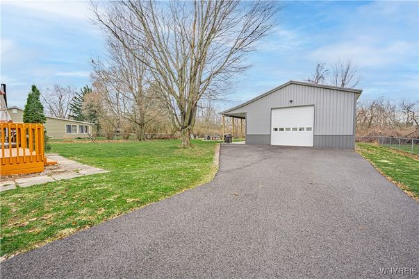 Backyard, Detached Garage, Exterior