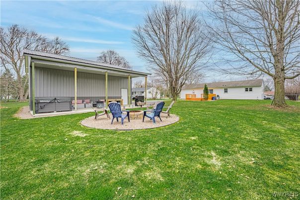 Backyard, Exterior, Fireplace