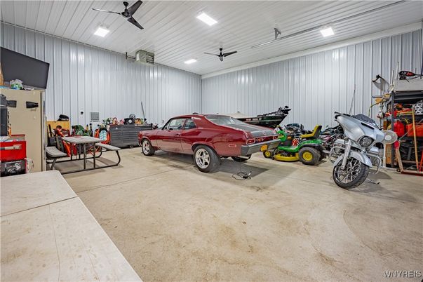 Garage, Interior, Recessed Lighting
