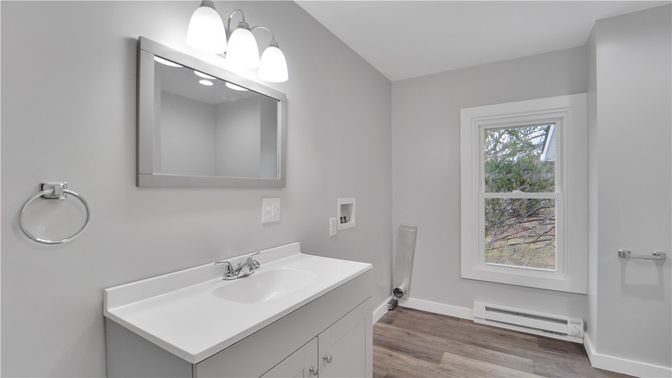 Bathroom, Interior, Wood Texture Flooring