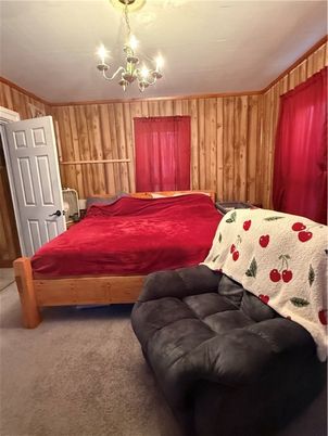 Bedroom, Chandelier, Interior
