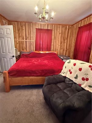 Bedroom, Chandelier, Interior