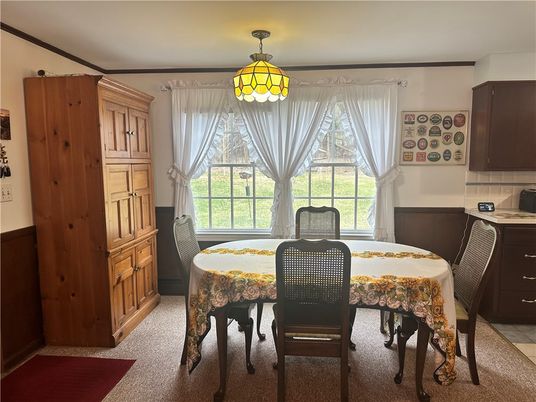 Dining room, Interior, Pendant Lights