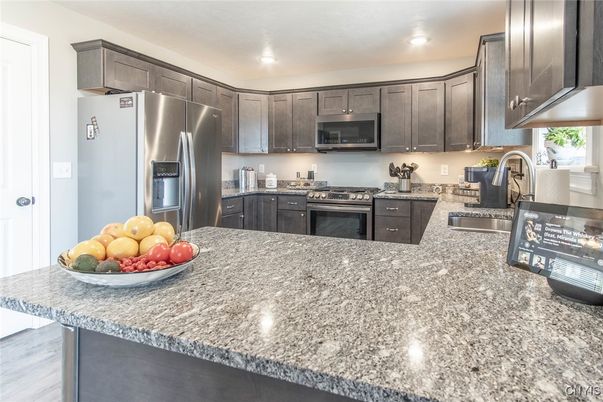 Interior, Kitchen, Recessed Lighting, Stainless Steel Appliances