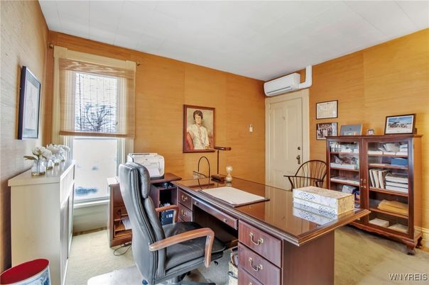 Home Office, Interior, Wooden Walls