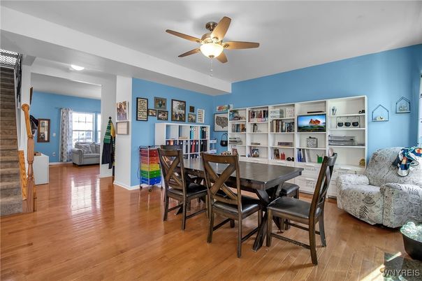 Dining room, Interior, Wood Texture Flooring