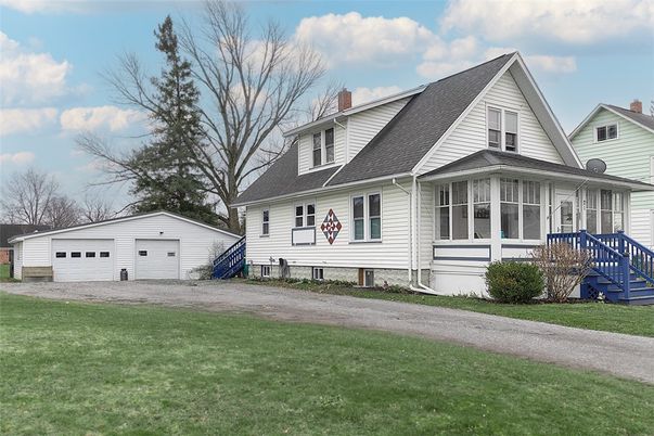 Attached, Backyard, Detached Garage, Exterior, Facade, Farmhouse