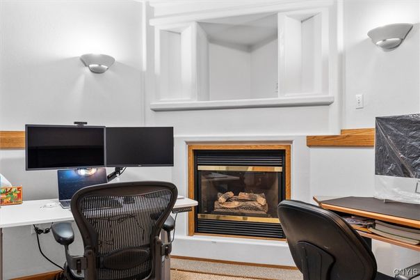 Fireplace, Home Office, Interior