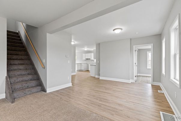 Empty room, Interior, Kitchen, Wood Texture Flooring