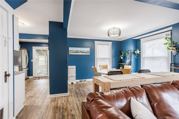 Dining room, Interior, Wood Texture Flooring