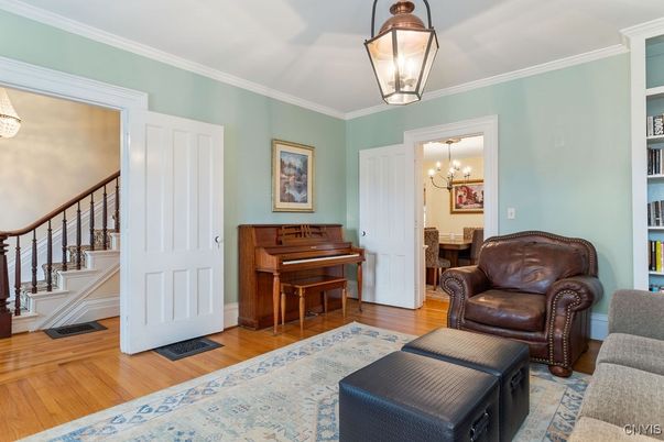Chandelier, Interior, Piano, Wood Texture Flooring