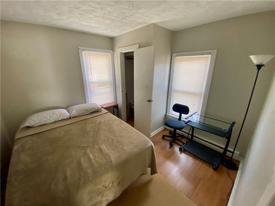 Bedroom, Home Office, Interior, Wood Texture Flooring