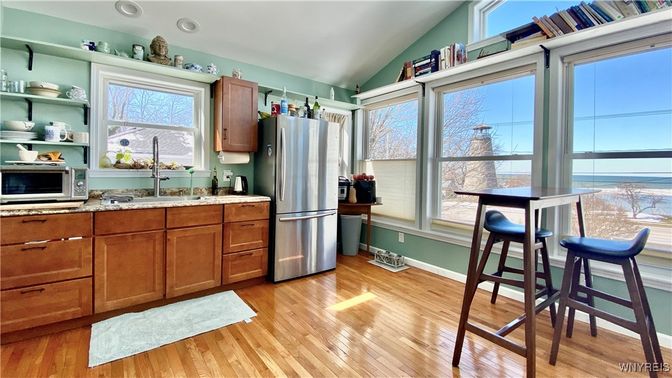 Interior, Kitchen, Wood Texture Flooring