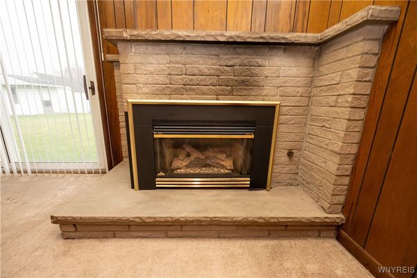 Fireplace, Interior, Stone Walls