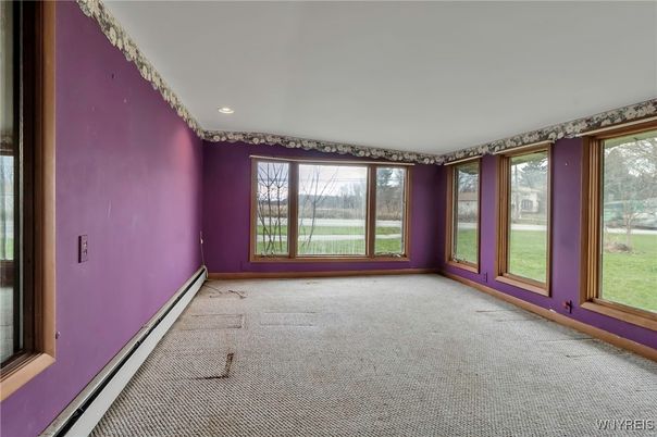 Empty room, Interior, Recessed Lighting