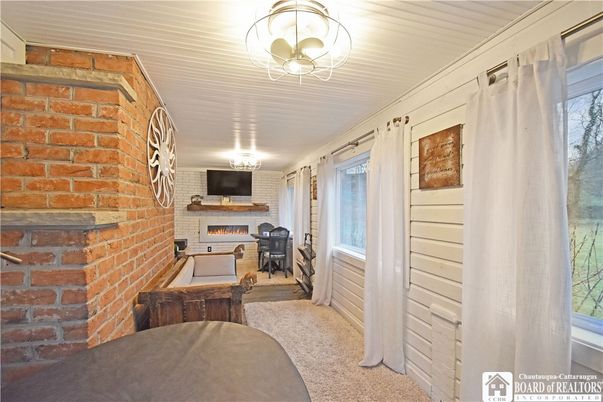Fireplace, Interior, Stone Walls