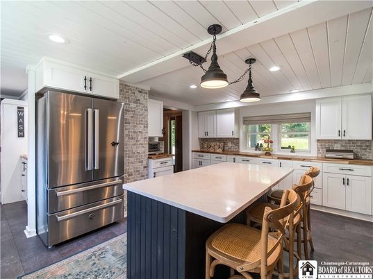 Interior, Kitchen, Pendant Lights, Recessed Lighting, Stainless Steel Appliances