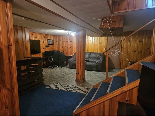 Home Office, Interior, Wooden Walls