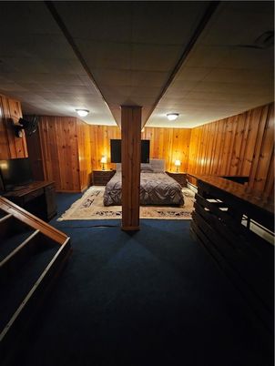 Bedroom, Interior, Wooden Walls