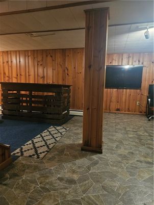 Fireplace, Interior, Wooden Walls