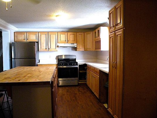 Interior, Kitchen, Wood Texture Flooring