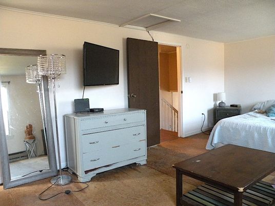 Bedroom, Chandelier, Interior, Wood Texture Flooring