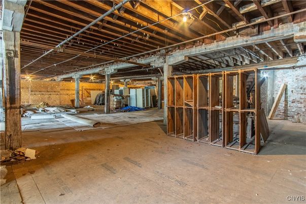 Interior, Stone Walls, Wooden Beams