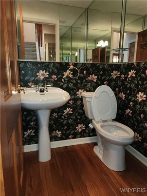 Bathroom, Interior, Wood Texture Flooring