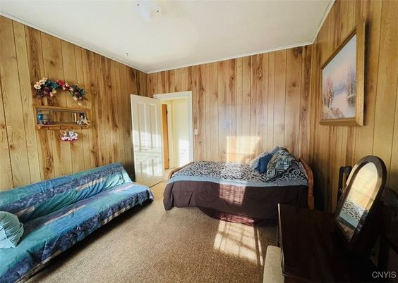 Bedroom, Interior, Wooden Walls