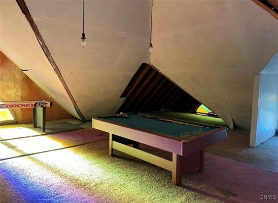 Billiard Table, Game Room, Interior, Pendant Lights