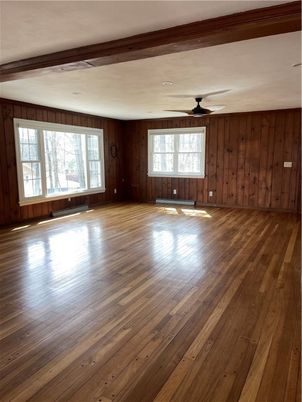 Empty room, Interior, Wood Texture Flooring, Wooden Walls