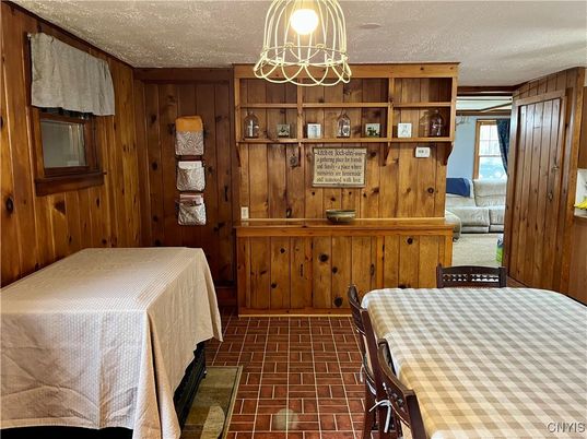 Dining room, Interior, Wooden Walls