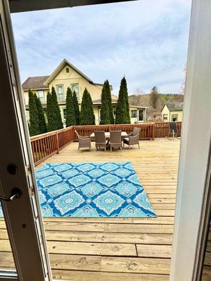 Exterior, Wood Texture Flooring