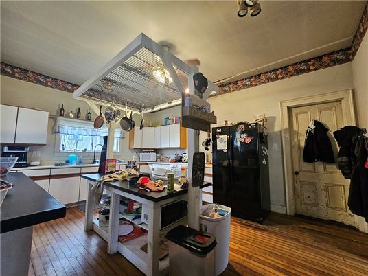 Interior, Kitchen, Wood Texture Flooring