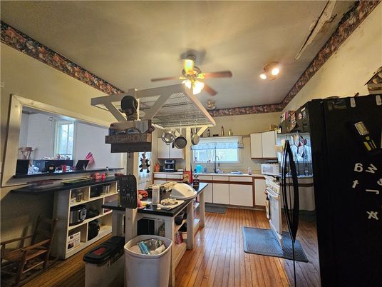 Interior, Kitchen, Wood Texture Flooring