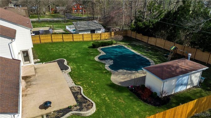 Backyard, Detached Garage, Exterior, Pool