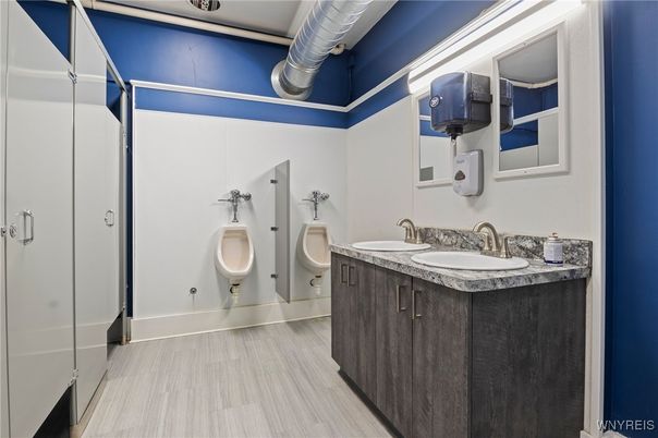 Bathroom, Dual Sink Vanities, Interior, Wood Texture Flooring