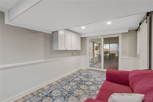 Interior, Recessed Lighting, Wood Texture Flooring
