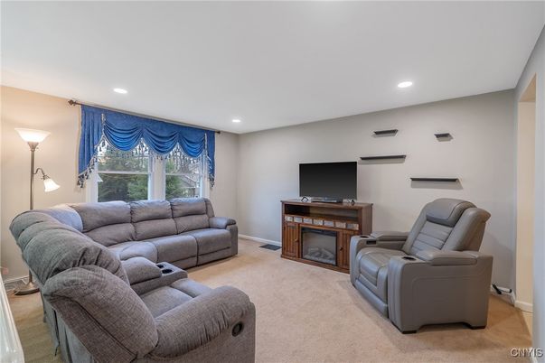 Interior, Living room, Recessed Lighting