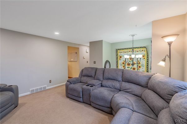 Interior, Living room, Recessed Lighting