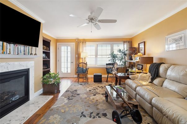 Fireplace, Home Office, Interior, Living room, Wood Texture Flooring