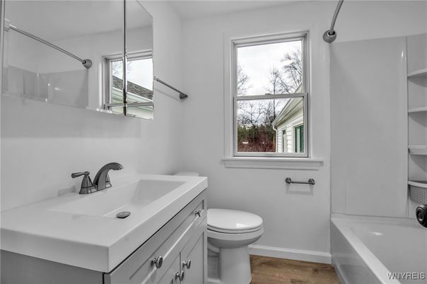 Bathroom, Interior, Wood Texture Flooring