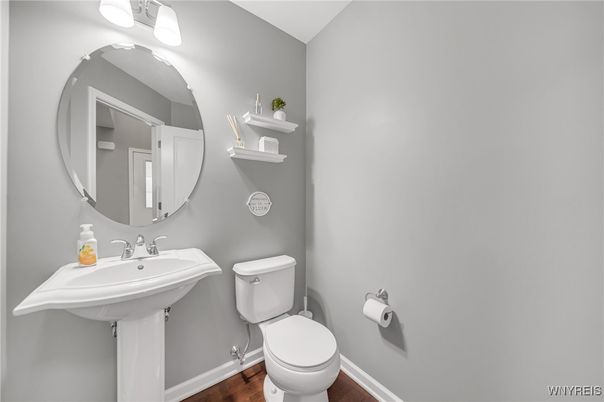 Bathroom, Interior, Wood Texture Flooring