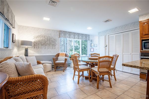 Dining room, Interior, Kitchen, Living room, Recessed Lighting
