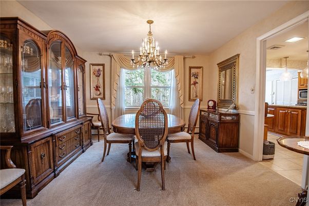Chandelier, Dining room, Interior