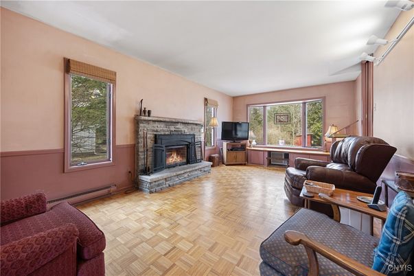 Fireplace, Interior, Living room, Wood Texture Flooring